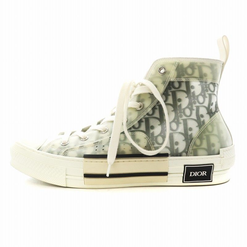 ディオールオム Dior HOMME ハイカット スニーカー シューズ 42 グレー 白 ホワイト 19ALS |AN1
