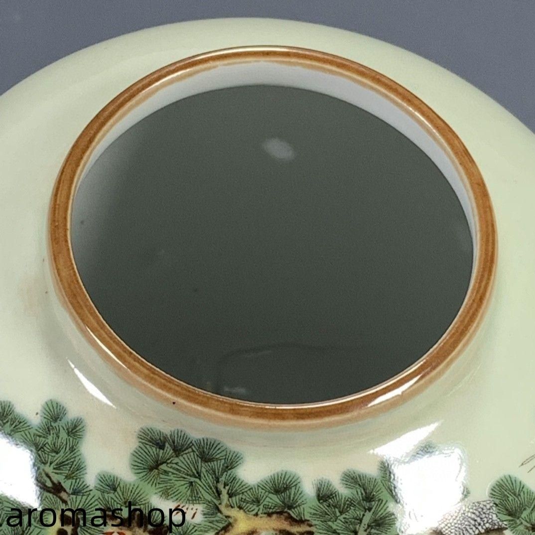 清代光緒粉彩花鳥仙鶴陶磁器缶 景徳鎮 陶磁器 装飾品 現代工芸品 美術品 置物 清代光緒粉彩花鳥仙鶴陶磁器缶 景徳鎮 陶磁器 装飾品 現代工芸品