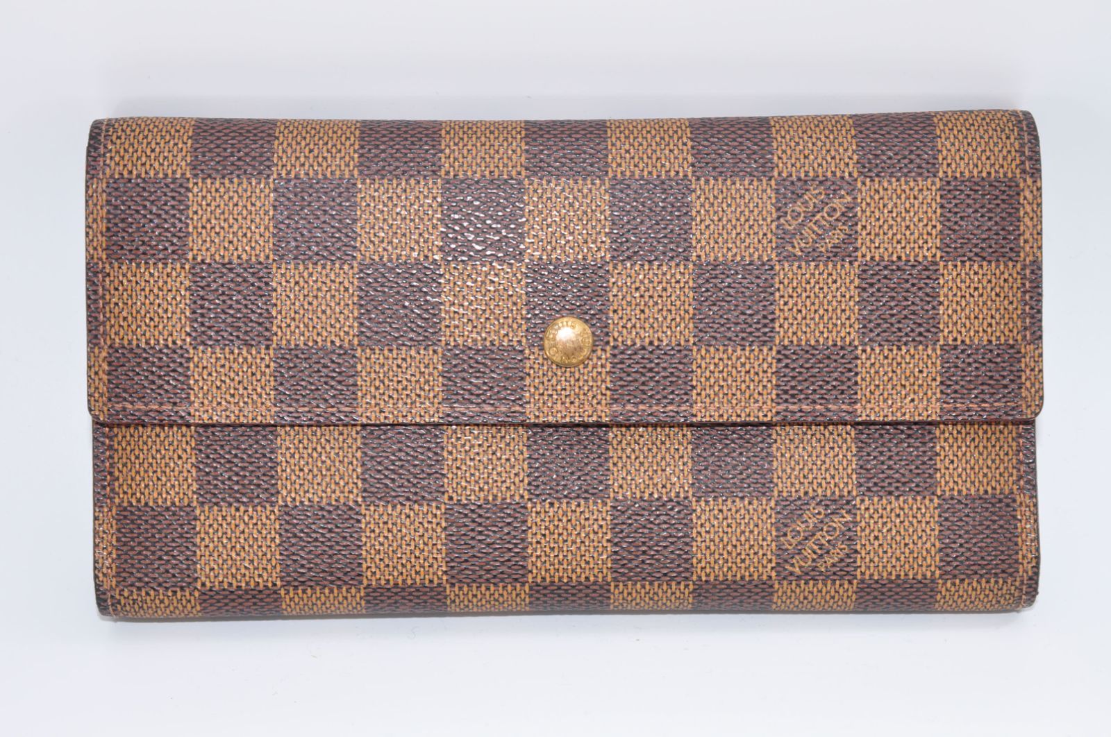 美品 ルイヴィトン ダミエ エベヌ ポルトトレゾール インターナショナル 財布 LOUIS VUITTON ルイヴィトン 長財布 ダミエ エベヌ ポルトトレゾール