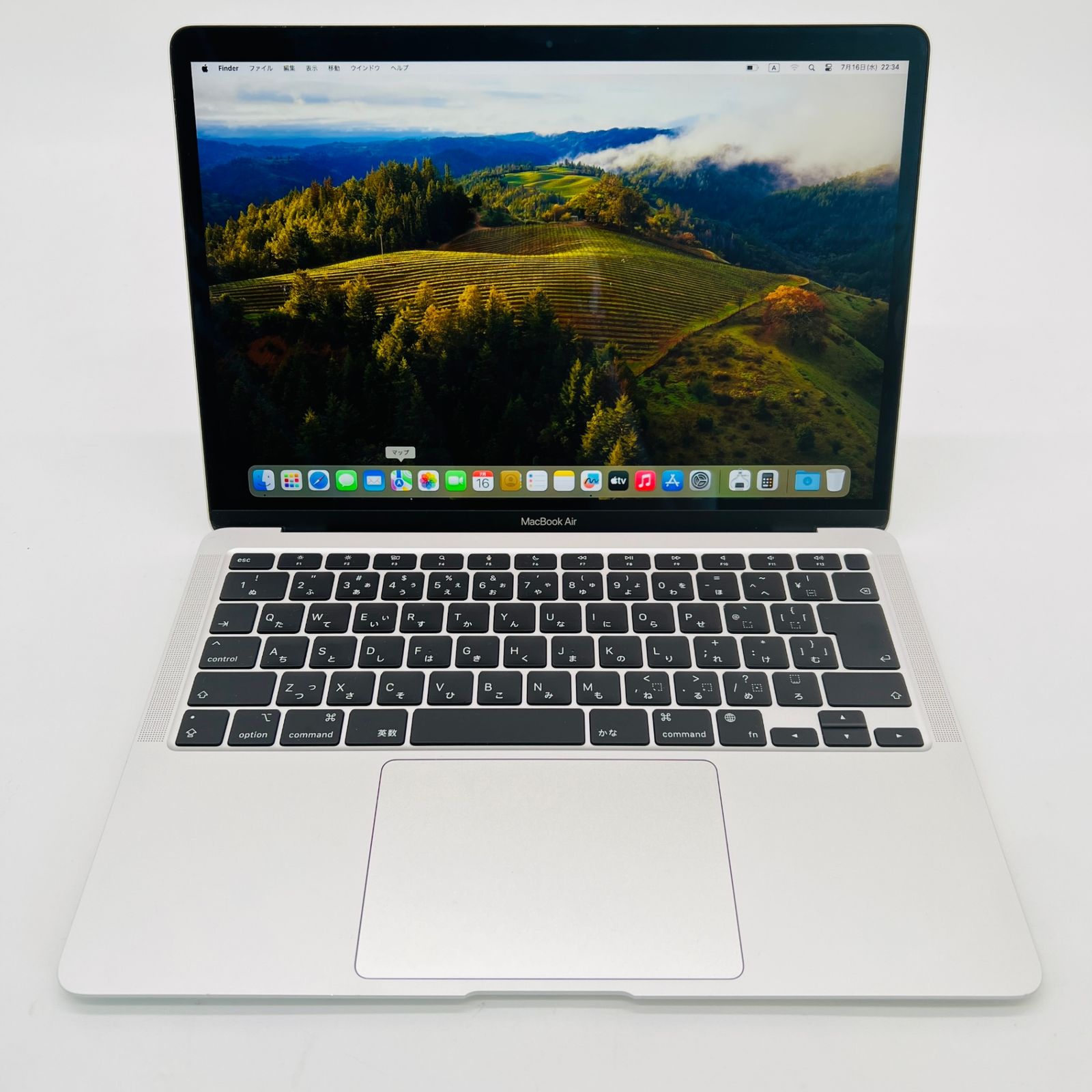 Apple Macbook Air 2020 M1 SSD 256GB/メモリ 8GB/ 8コアCPUと7
