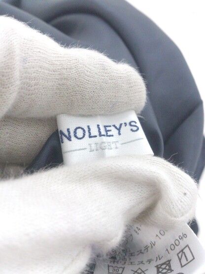 ◇ NOLLEY'S sophi ウエストゴム フロントジップ 大人女子 膝下丈 タイト スカート サイズ36 ネイビー レディース E  【1305250027661】