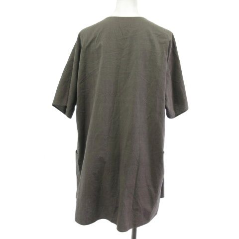  ヨーガンレール JURGEN LEHL シャツ ブラウス 半袖 グレー M 半袖 シャツ ブラウス