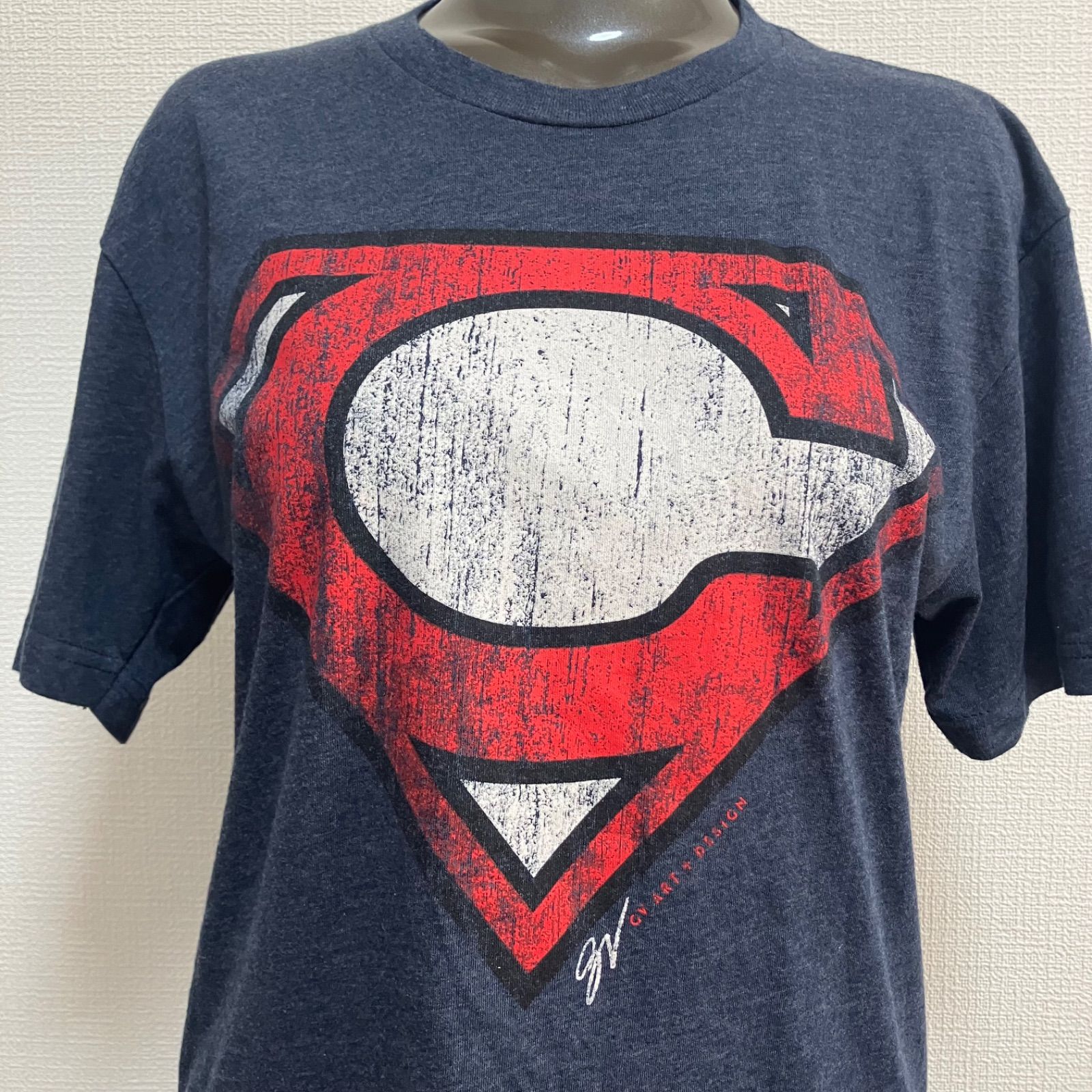 激レア！Cleveland Superman Tシャツ Sサイズ アメコミ 古着 GV ART 