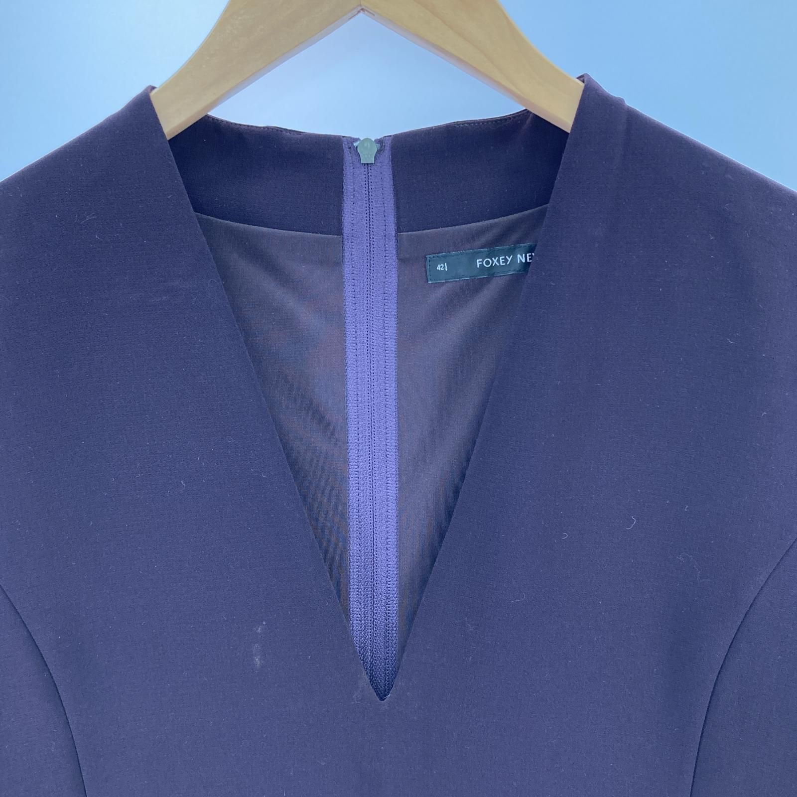 フォクシーニューヨーク FOXEY NEW YORK サイズ38 M - ダークネイビー