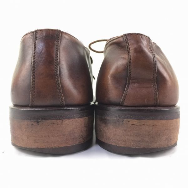 80s-90s/Vintage　Paul Morri【サイズ 43.5　27.5-28.0】スワールモカ　ビジネスシューズ　茶　イタリア製/men's 管NO.ZB-77 80s-90s/Vintage Paul Morri【サイズ 43.5 27.5-28.0】スワールモカ