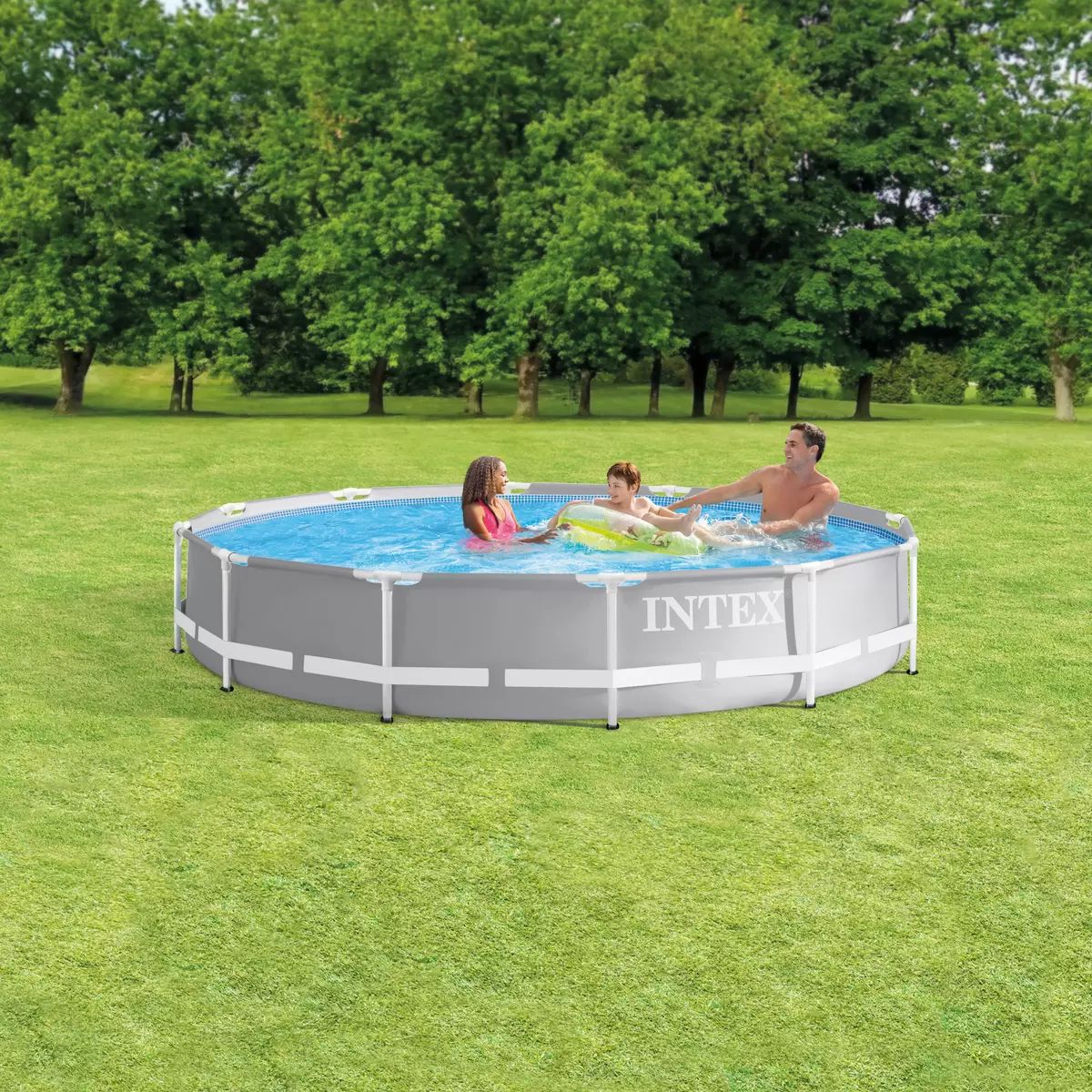 コストコ INTEX インテックス 3.66m x 76cm プリズムフレーム プールセット カバー付 26709J