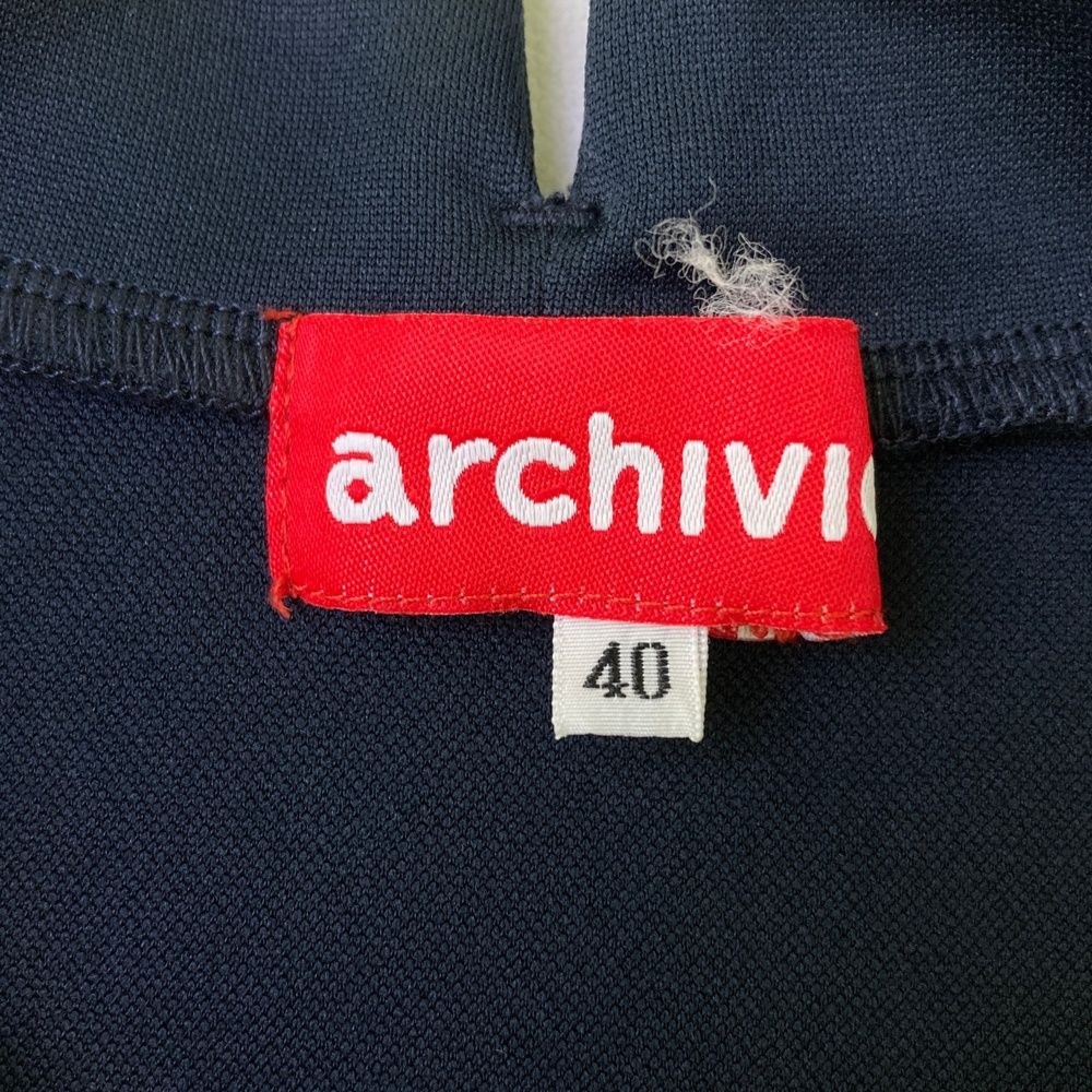 サイズ：40 ARCHIVIO アルチビオ モックネック半袖Tシャツ