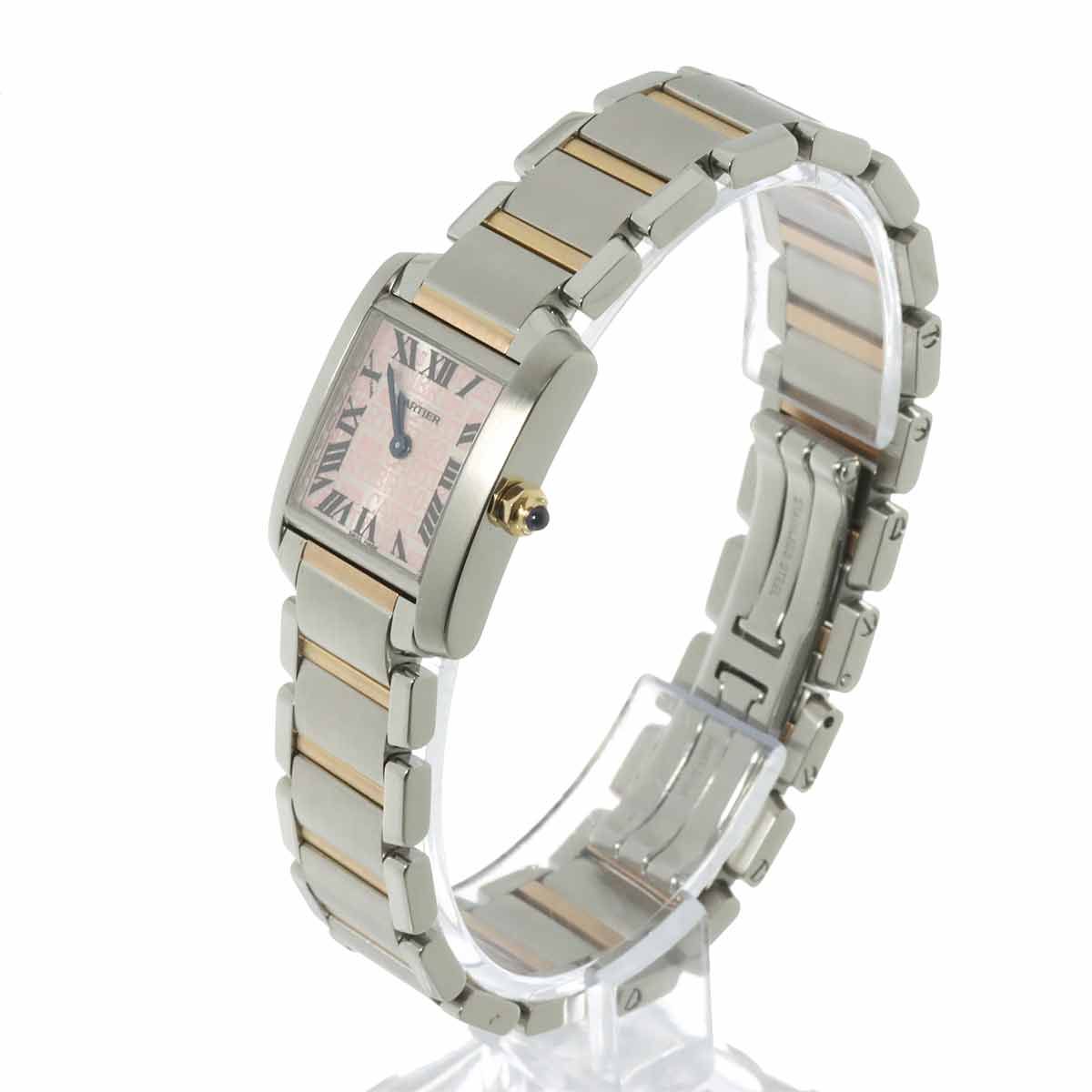 カルティエ Cartier タンクフランセーズSM コンビ W51036Q4 60周年記念  