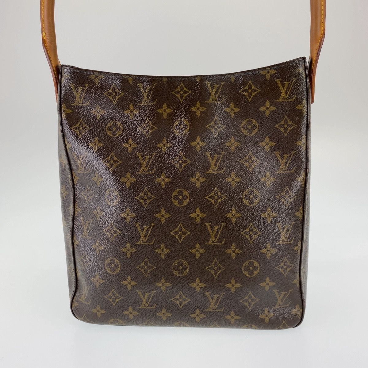LOUIS VUITTON ルイヴィトン モノグラム ルーピング GM ブラウン