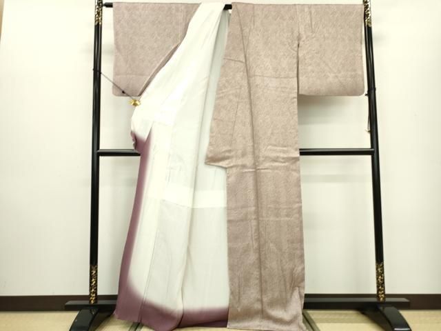 平和屋着物○名門 藤娘きぬたや・総絞り 杢目絞り 小紋 正絹 逸品