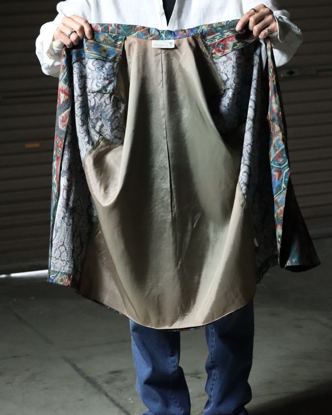 USA made native pattern × jacquard padless tailored jacket USA製 