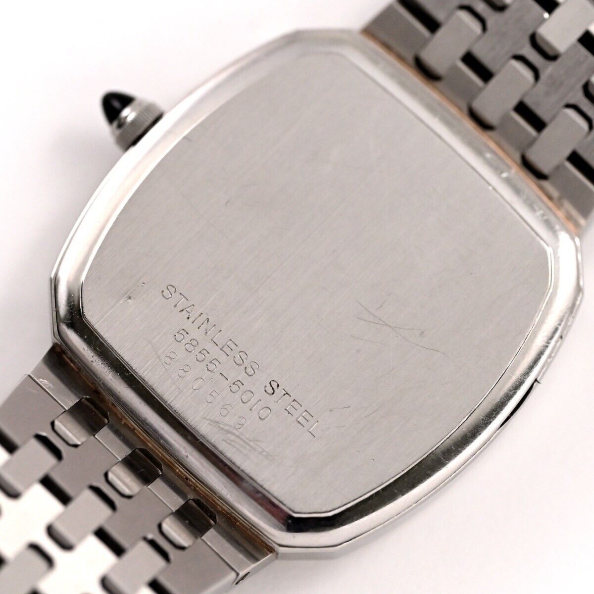 ヴィンテージ 1978 【SEIKO】セイコー ACIER QUARTZ Ref.5855-5010 RHC010 silver Dial Date  動作品 $