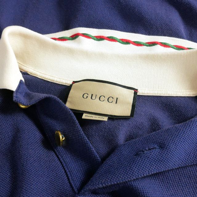 グッチ GUCCI インターロッキングG コットンピケ ポロシャツ