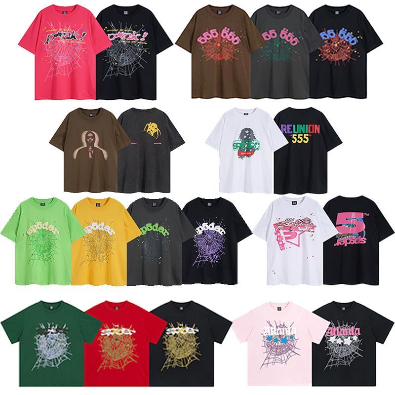 20色 美品 Sp5der OG Web V2 Tee 半袖Ｔシャツ スパイダー サグ Tシャツ エンジェルブラウン