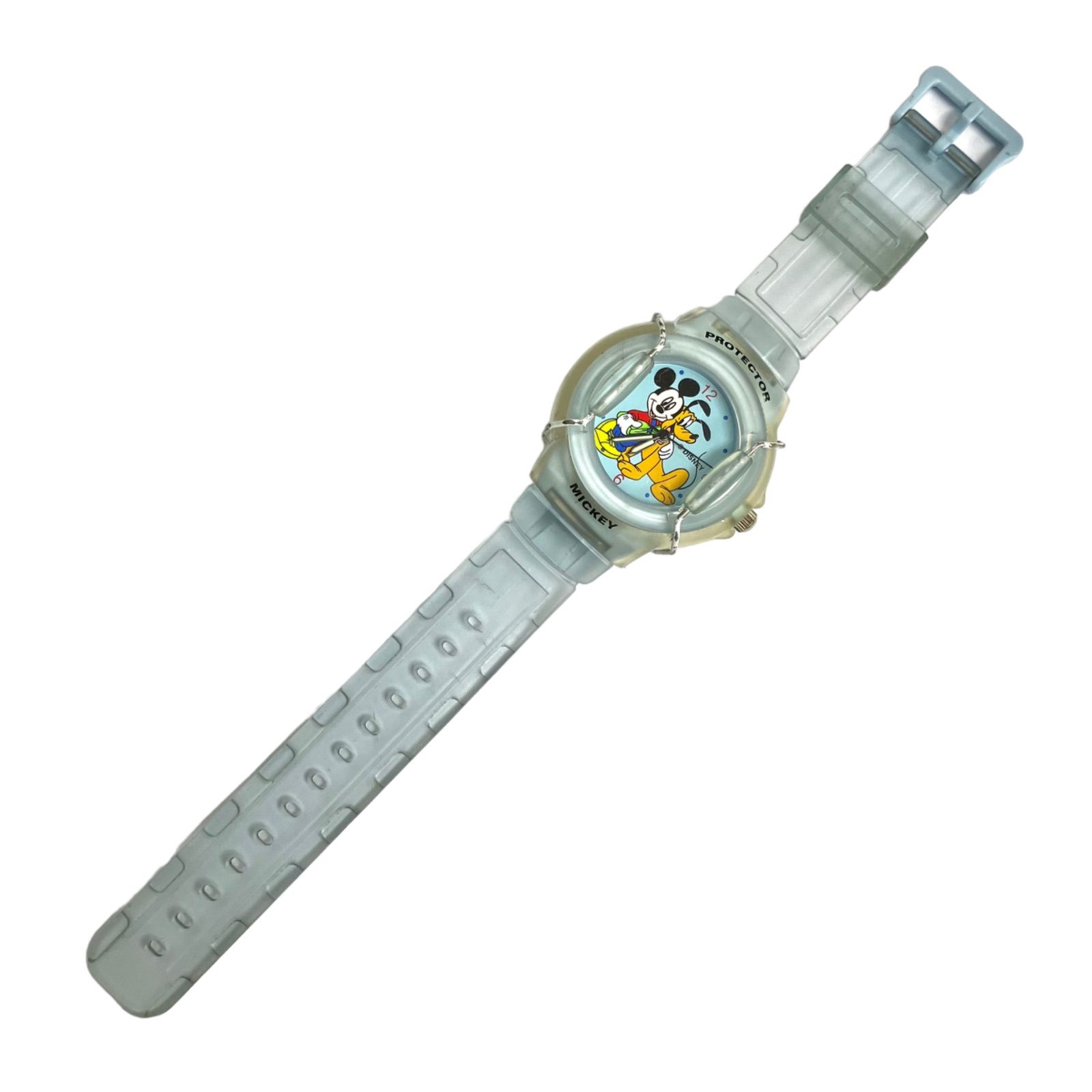 コレクションに是非⭐️ディズニー】 ミッキーとプルートの腕時計 水色