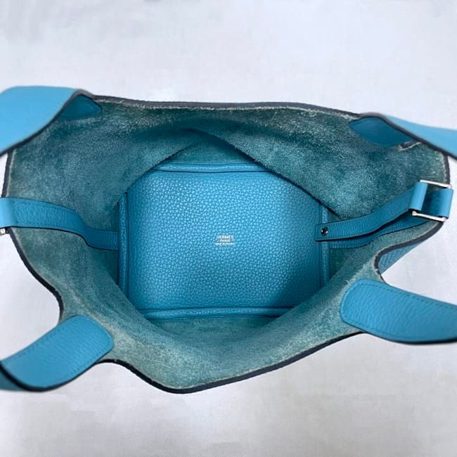 エルメス ハンドバッグ ピコタンロック PM ライトブルー ブルー