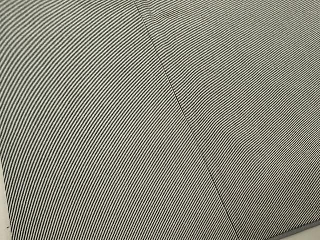 平和屋着物○江戸小紋 寺山存男 万筋 白×黒 正絹 逸品 AAAW5311br