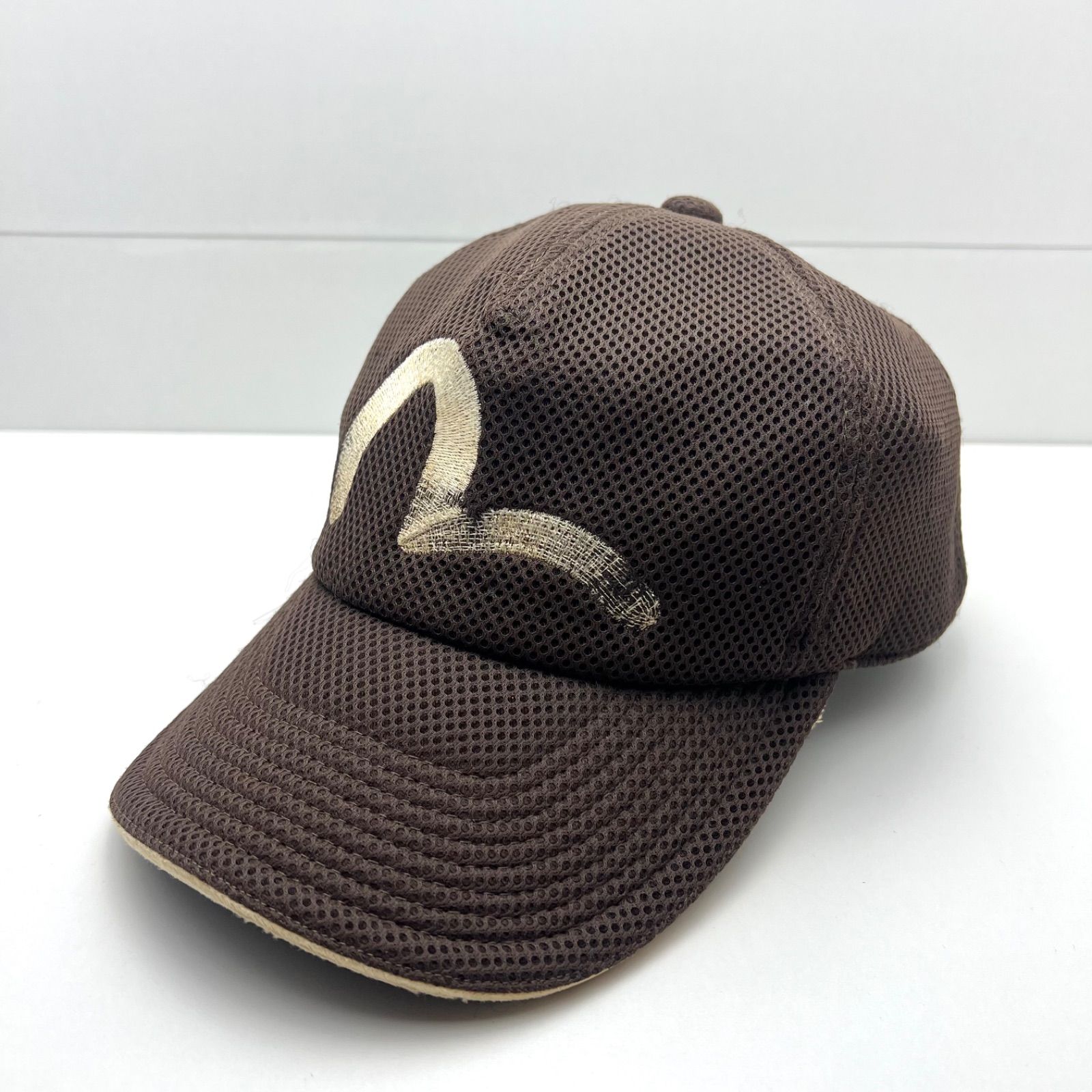 EVISU メッシュキャップ カモメ EVISU KAMOME MESH CAP brown F エビス エヴィス メッシュ