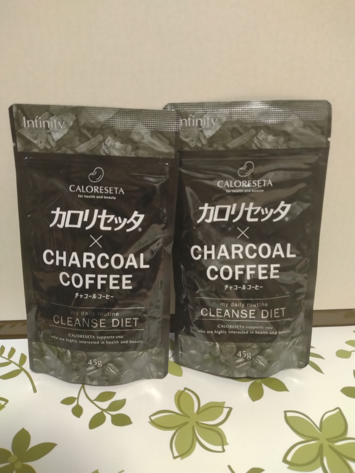 インフィニティ カロリセッタ×チャコールコーヒー 45g 最大92%OFF