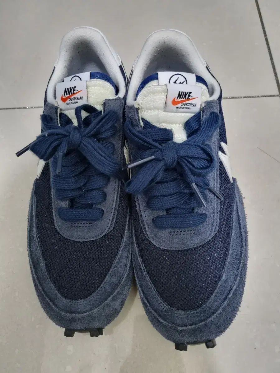 NIKE ナイキ sacai サカイ フラグメント LD ワッフル ブラックとブルー 265