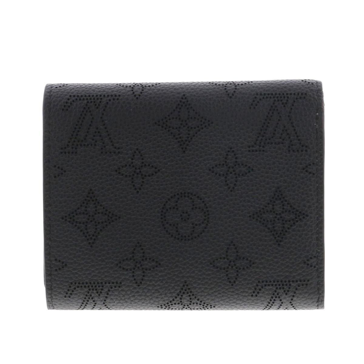 ポルトフォイユイリスコンパクト　黒 LOUIS VUITTON 【未使用】ルイヴィトン マヒナ ポルトフォイユ