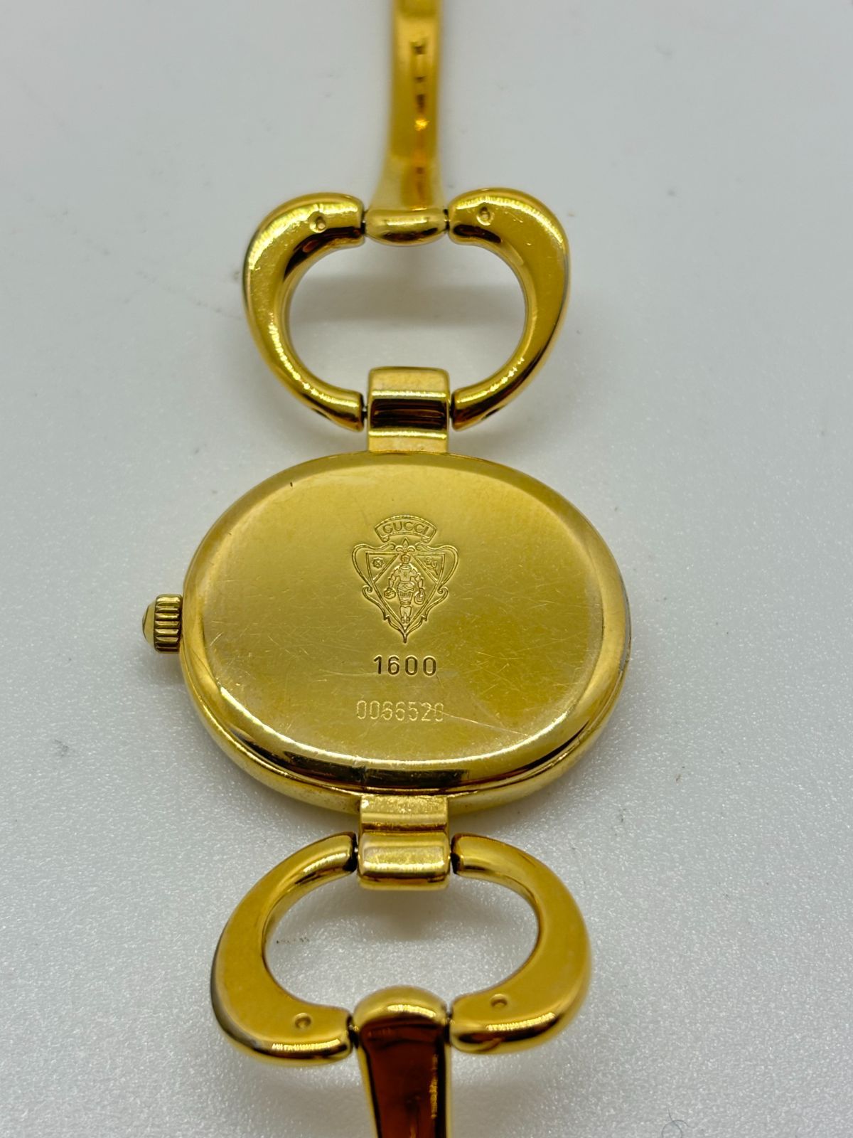 GUCCIグッチ時計　レディース腕時計　1600 ゴールドバングル　ジャンク品 11531365_1.jpg