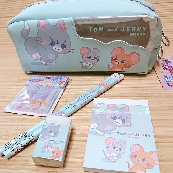 おこめ❁︎ペンケースセット となりのわんこ 文具セット ペンケース+鉛筆消しゴム メモ 8点