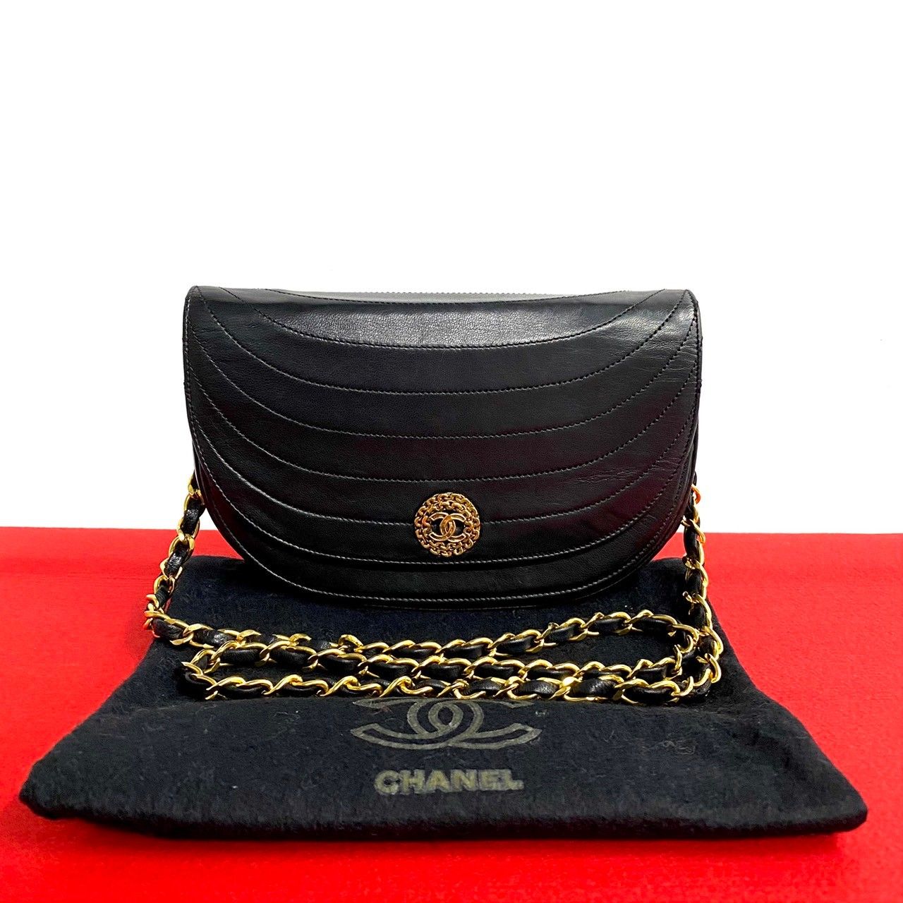 極 美品 袋付 シール有 3番台 CHANEL シャネル ココマーク