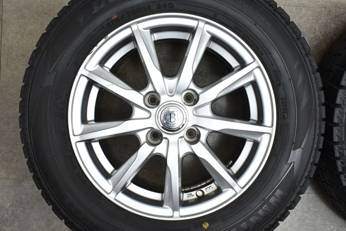 フィット　スタッドレスタイヤ　2022年製造タイヤ　バリ溝　175／70R14 2022年製 バリ溝 VRX3付 美品】プジョー 2008 純正サイズ