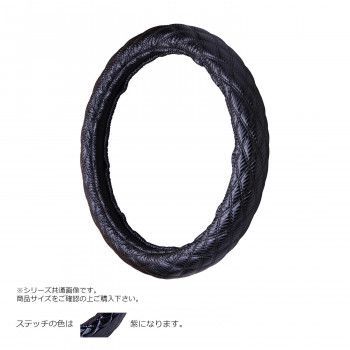 トラックハンドルカバー カーボンキルト 黒 シングルステッチ紫 CHK20-V