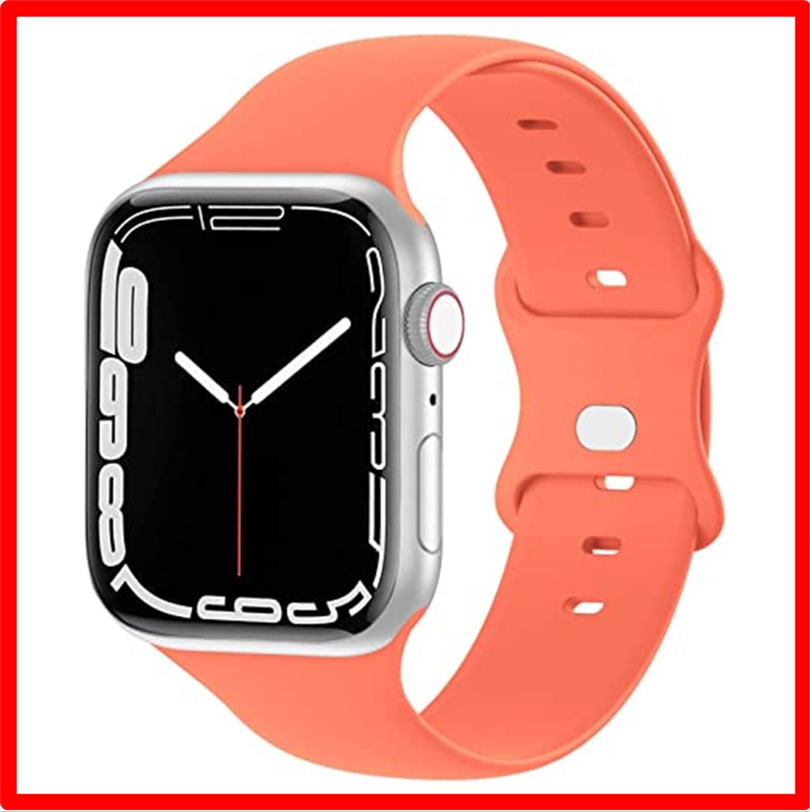 送料無料】オレンジ_38/40/41mm コンパチブル Apple watch 7 バンド