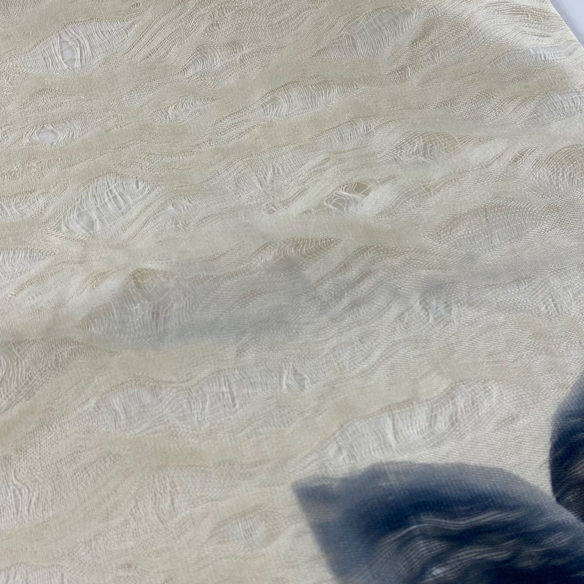 名古屋帯 秀品 夏帯 草花 クリーム 正絹 【中古】 - メルカリ