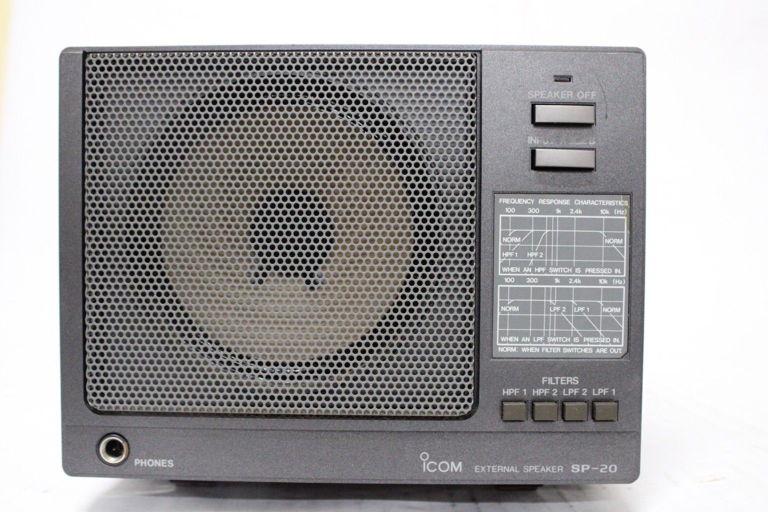 現状品 ICOM スピーカー SP-20 卓上 外部 アマチュア 無線 ITR2YLZDE73I-A00-byebye