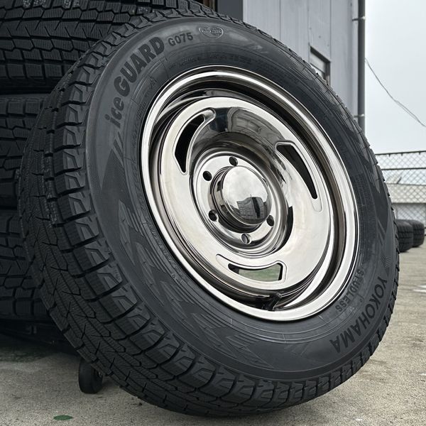 200系 ハイエース レジアスエース 車検対応 国産 スタッドレス タイヤホイール 4本セット YOKOHAMA ice GUARD SUV  215/65R16 ヨコハマ 冬 スノー D-STEEL スチールホイール USカスタム バン規格 - メルカリ