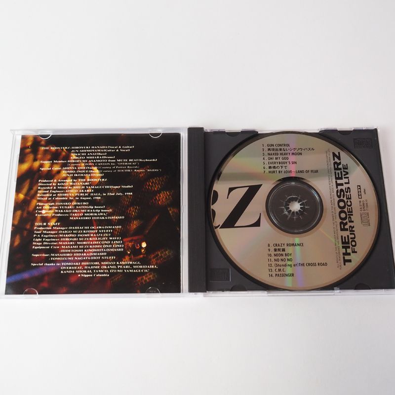 THE ROOSTERS ルースターズ FOUR PIECES LIVE CD 1988年盤/32CA
