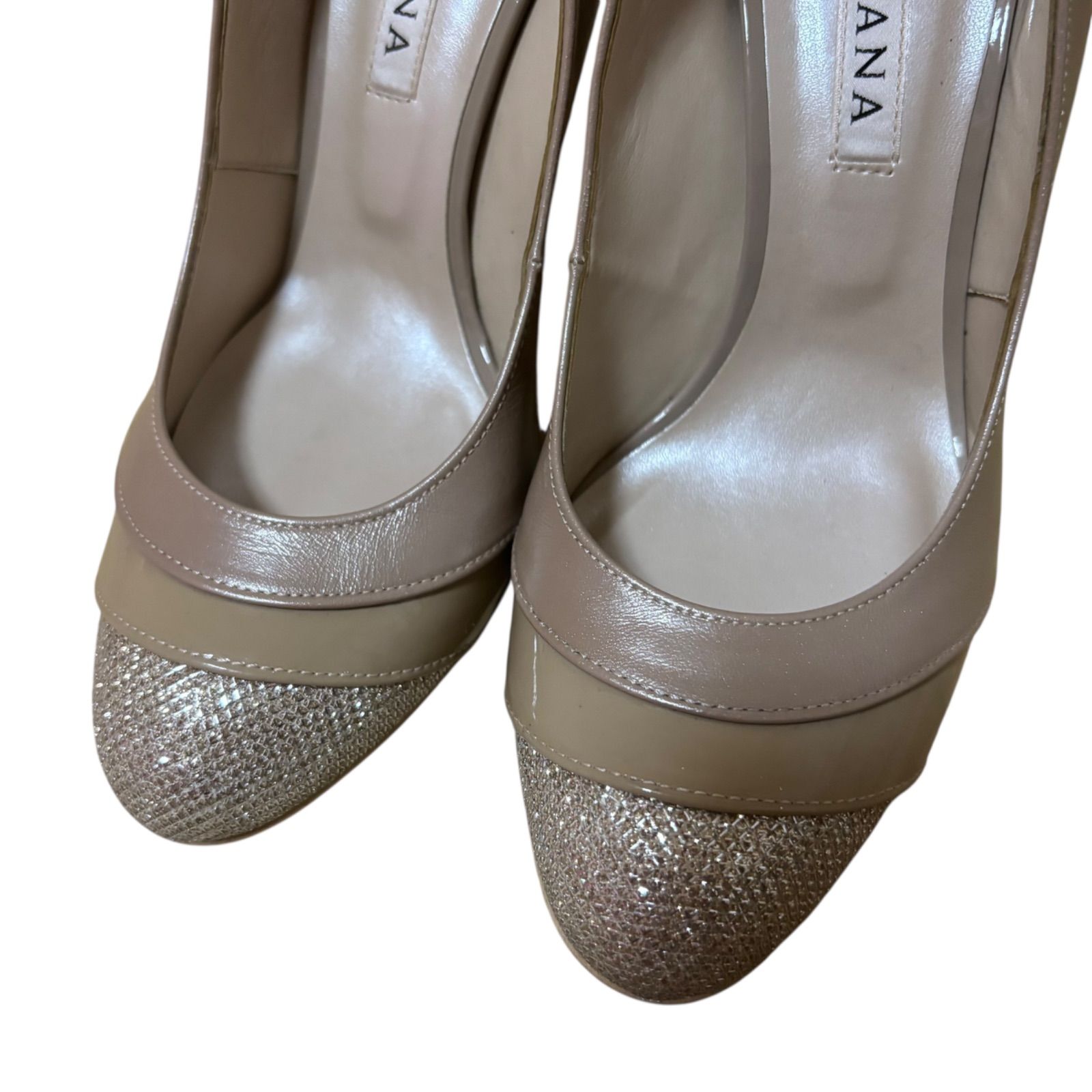 Diana グリッターパンプス artemis by DIANA パンプス グリッターチュールパンプス : ZOZOTOWN