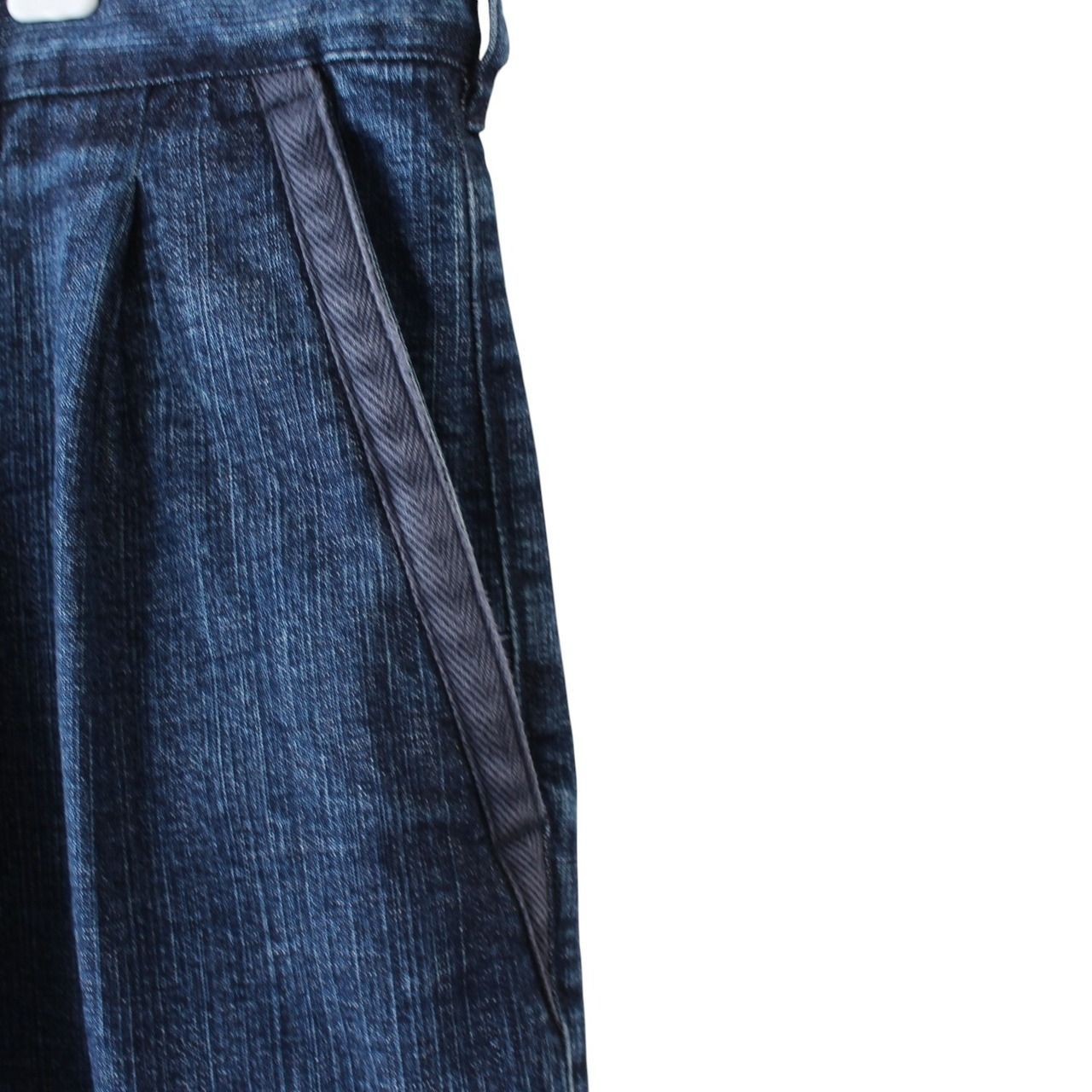 Papas パパス ストレッチデニム パンツ スラックス 2タック 裾