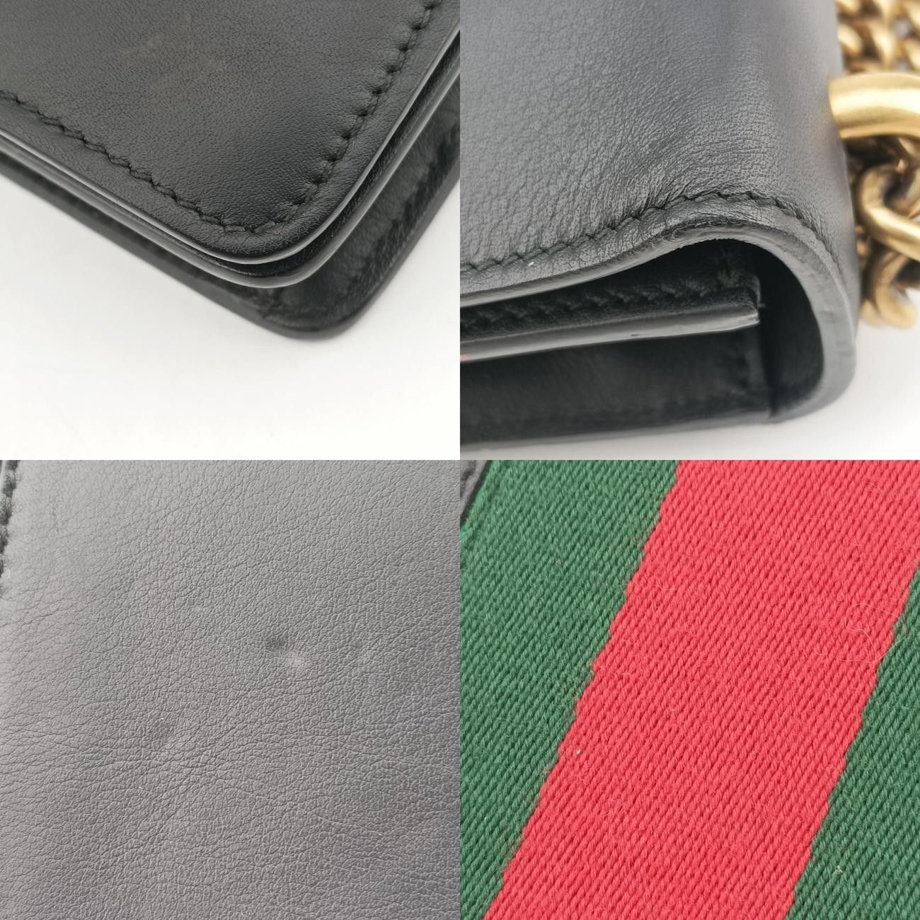 グッチGucciピオニー アイブラックｘマルチカラーレザー432280E020324731