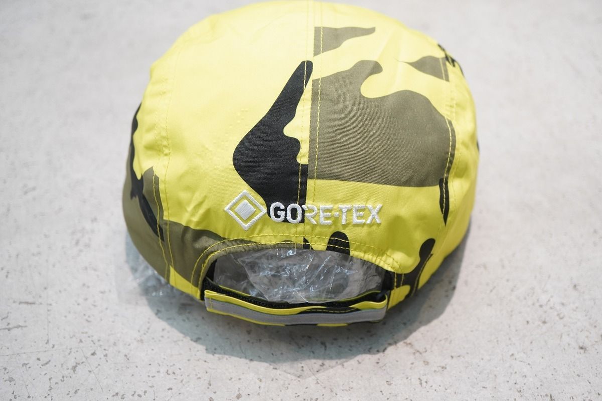 正規 25SS Supreme シュプリーム GORE-TEX Camp Cap Fluorescent Camo ゴアテックス キャンプ キャップ イエロー 迷彩本物921P♪