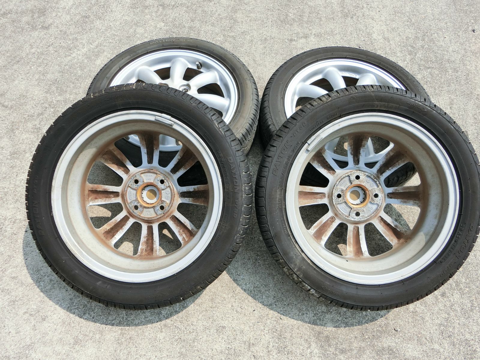 ミニライト 165/55R15 4.5J+45 4穴 PCD100 純正 15インチ アルミ