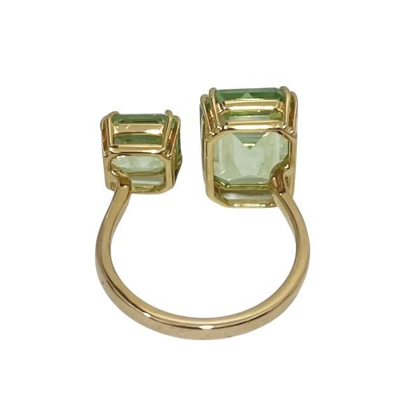 スワロフスキー ミレニア オープンリング グリーン ブランド小物 リング レディース