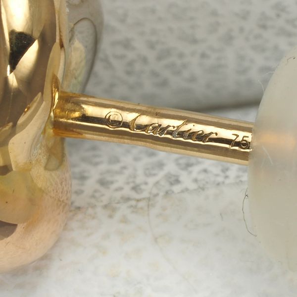 カルティエ ピアス ダイヤ ダイヤモンド ベビートリニティ K18YG/WG/PG  