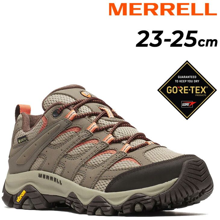 メレル レディース ハイキングシューズ MERRELL モアブ 3 MOAB 3 SYNTHETIC ゴアテックス ワイド ワイズ｜ シューズ 登山靴 トレイル キャンプ レディースシューズ スニーカー ブラウン ベージュ |MOAB3SY-GTWDW