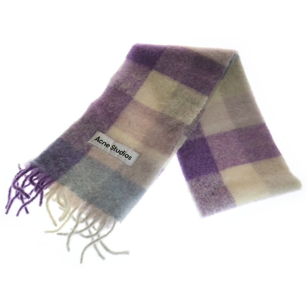 Acne Studios アクネ ストゥディオズ MOHAIR CHECK SCARF アルパカウール マフラー