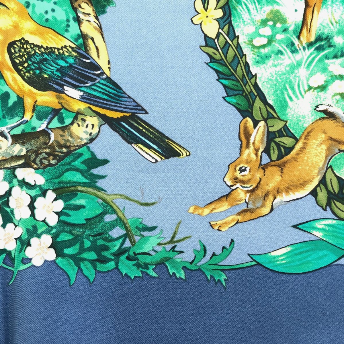 【正規品】エルメス　スカーフ　プリーツ　カレ　シルク　アニマル　四季 HERMES エルメス スカーフ カレ90 Les Quatre Saisons 四季
