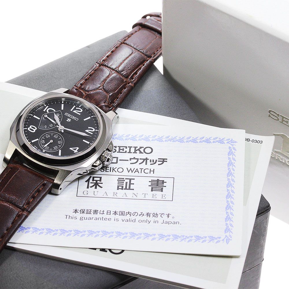 セイコー SEIKO 4S29-00A0/SAGN005 ブライツ 琺瑯文字盤 パワーリザーブ 手巻き メンズ箱・保証書付き_826255 - メルカリ