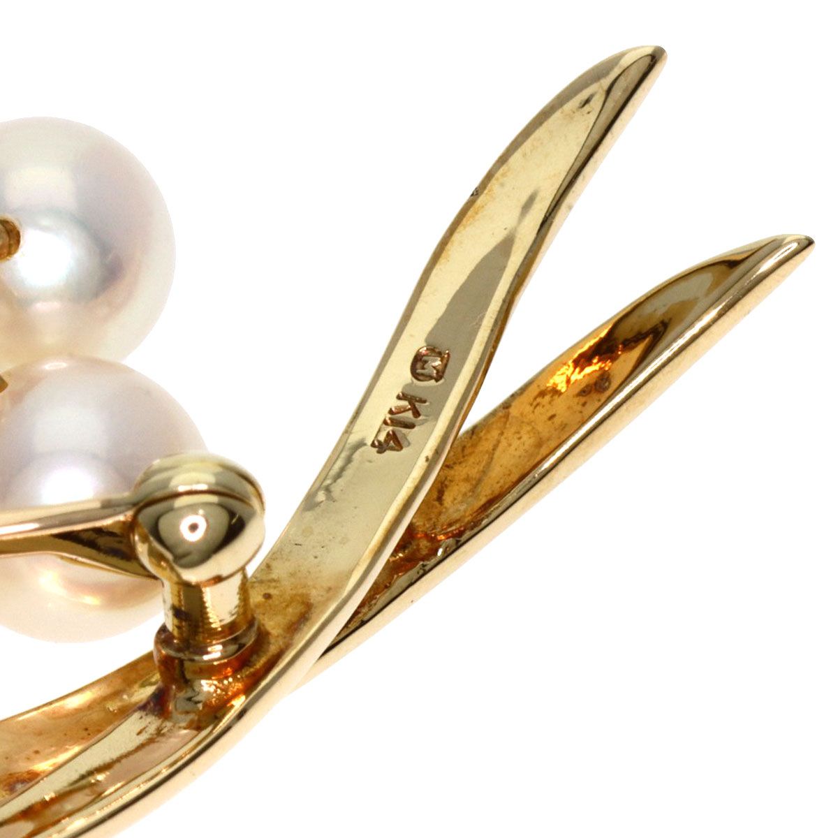 美品✨MIKIMOTO ミキモト パール　ブローチ フラワー　ブーケ MIKIMOTO ミキモト ブローチ パール 真珠 5.5-7.6mm リボン