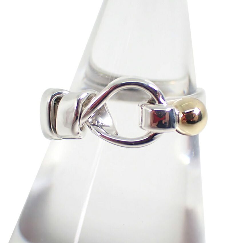 TIFFANY＆Co. フック＆アイ 指輪 シルバー925/750YG 7号 ティファニー 925/750 フック＆アイ リング /7号/g456-38 - メルカリ
