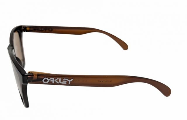 新品同様 オークリー サングラス フロッグスキン クリアブラウン 24  