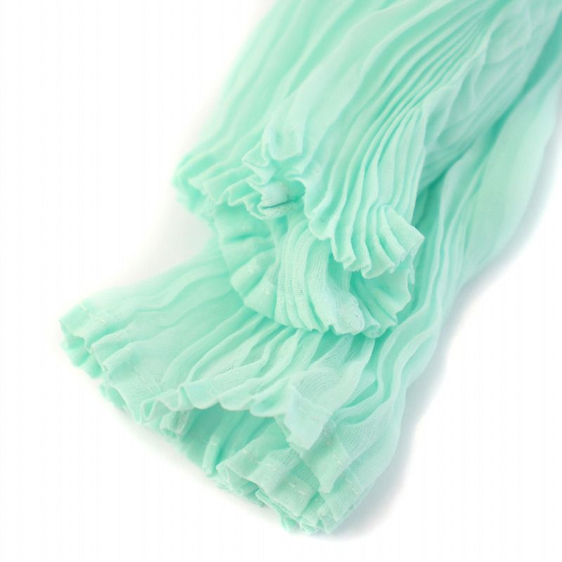イッセイミヤケ ISSEY MIYAKE 24SS カットソー 長袖 ハイネック ストレッチ シアー シースルー 2 水色 ライトブルー /BB レディース イッセイミヤケ ISSEY MIYAKE 24SS カットソー 長袖 ハイネック